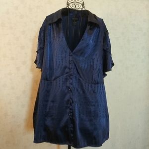 💝Beautiful Deep Blue Lane Bryant Top